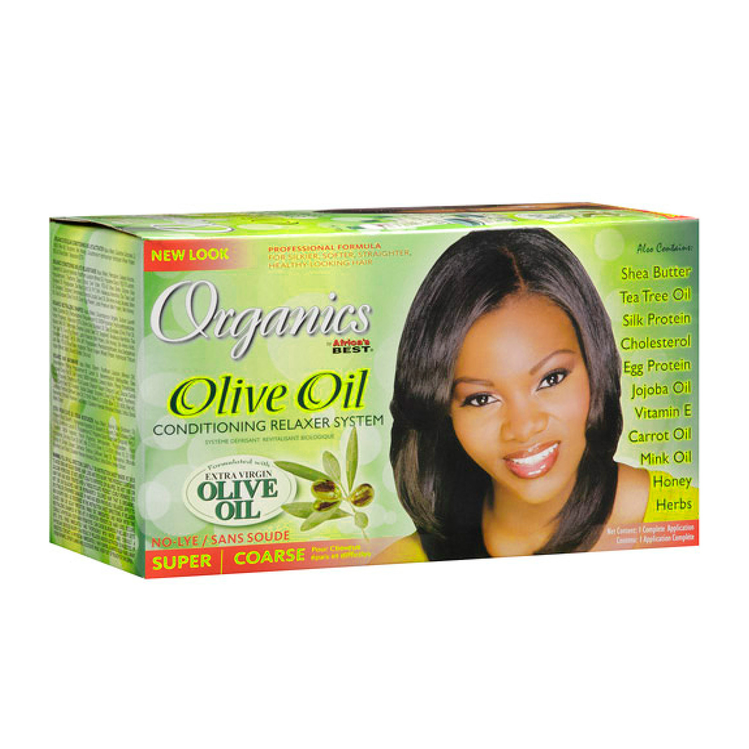 Organic Olive Oil, Crema Alisador Para Pelo Super Kit Doble.