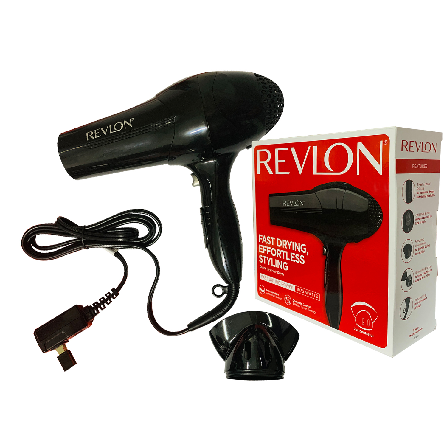 Secador De Cabello Revlon The Essential De 1875w 110v